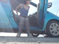 Having A Piss On The Side Of The Road