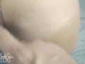 Intimate and passionate quick sex! One ruined orgasm and one creampie