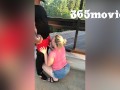 Risky Sneaky NO CONDOM Cheating Public Sex On Bridge 