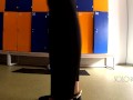 School locker room, innocent public masturbation