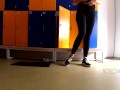 School locker room, innocent public masturbation