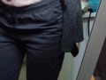 Sexy milf squirting breastmilk onto mirror, beautiful big nipples