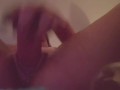 Pumped pussy squinting