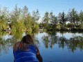 THICK BOOTY Latina in Seethrough Spandex Shorts in a Public Park - Candid Voyeur