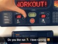 18 babe masturbates in the gym