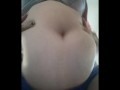 Bbw playing with huge belly