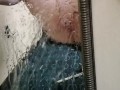 Piss on the mirror