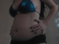 Fat Belly Strip Tease - Gain Girl - Gaining Weight - Chubby - BBW - Gaining Weight Fetish 
