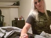 Hot Milf seducing step son for hot joi blow job