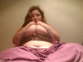 BBW breast strip tease and topless