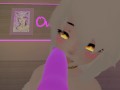 hot Virtual Angel has fun with her new toys (loud moaning and pov) in vrchat