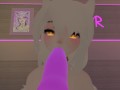 hot Virtual Angel has fun with her new toys (loud moaning and pov) in vrchat