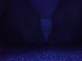 Touching myself under black light 