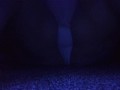 Touching myself under black light 