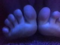 Touching myself under black light 