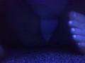 Touching myself under black light 