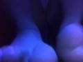 Touching myself under black light 