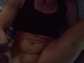 She masturbates while getting fucked in her ass, very sexy pawg