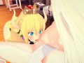 (3D Hentai)(Lesbian) Bowsette x Rosalina