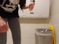 Made A Huge Mess With My Golden Piss In the Public Restroom