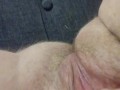 Stuffing my pussy with a lemon