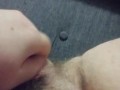 Stuffing my pussy with a lemon