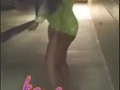 Ass jiggling while walking in public with no panties on