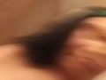 Big titty mixed babe plays with tits
