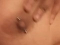 Big titty mixed babe plays with tits