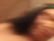 Big titty mixed babe plays with tits