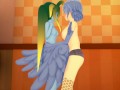 (3D Hentai)(Lesbian)(Monster Musume) Slime x Harpy Papi