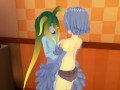 (3D Hentai)(Lesbian)(Monster Musume) Slime x Harpy Papi