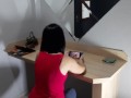 19 year old Julia gives blowjob for the first time