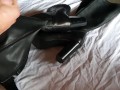 Cum on girlfriend leather highboots