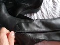 Cum on girlfriend leather highboots