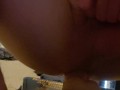 Guy stretching ass large toy