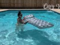 Fat Ass BBW Pool Float Struggle