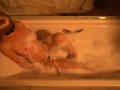 Naughty bathtime - Squriting and wet pussy play in the bathtub