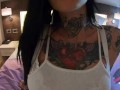 Romanian Model Megan Inky shows off her tattoos! - video before shooting for ALTEROTIC
