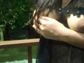 Outdoor girl big boobs on terrace แก้ผ้าตรงระเบียง แอบเงี่ยน จะมีใครเห็นไหมน้า