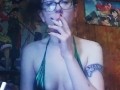 Sharkky Smoking In Lingerie 