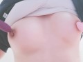 乳首クリップとバイブでオナニー