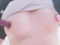 乳首クリップとバイブでオナニー