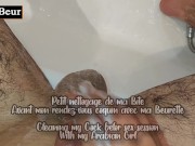 Cleaning my Cock befor sex session with my Arab Girl. زب مغربي