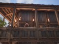 fucking my boyfriend on the balcony, very risky