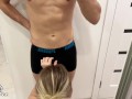 Blonde Suck Big Cock and Cumshot at the Mirror