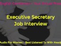 Daddy Dom Boss and Secretary Job Interview - Erotic Audio for Women - Against the Wall