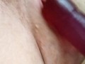 Sloppy dildo tease