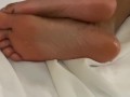Oiled Black Feet, Masturbation, Squirting & White Cock Fucking