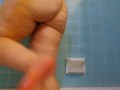 OLD CHUBBY PinkMoonLust TEASE Hairy Girl Running Water Stream Faucet Bathtub: She Puts Water on Clit